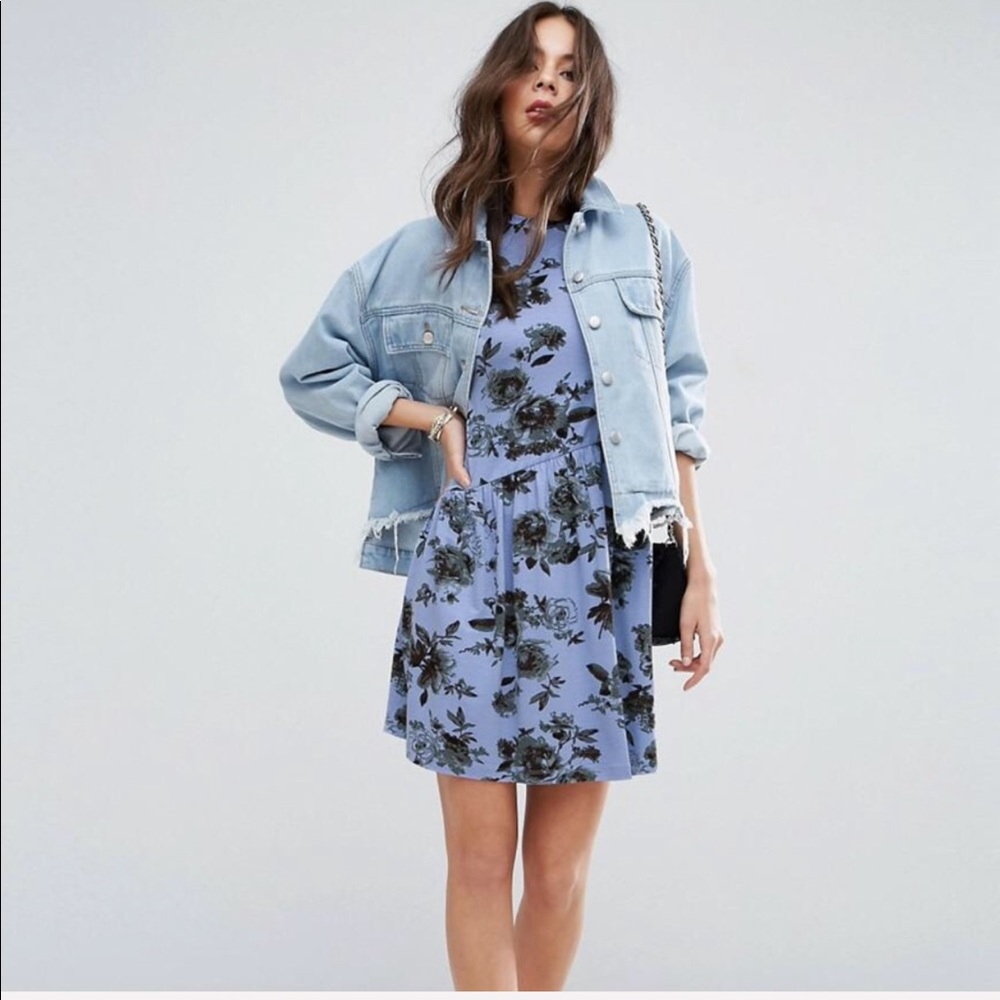 ASOS Asymmetrical Floral Dress
